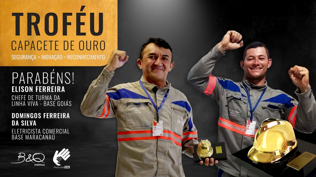 Read more about the article Eletricistas da B&Q recebem da Enel troféu “Capacete de Ouro”
